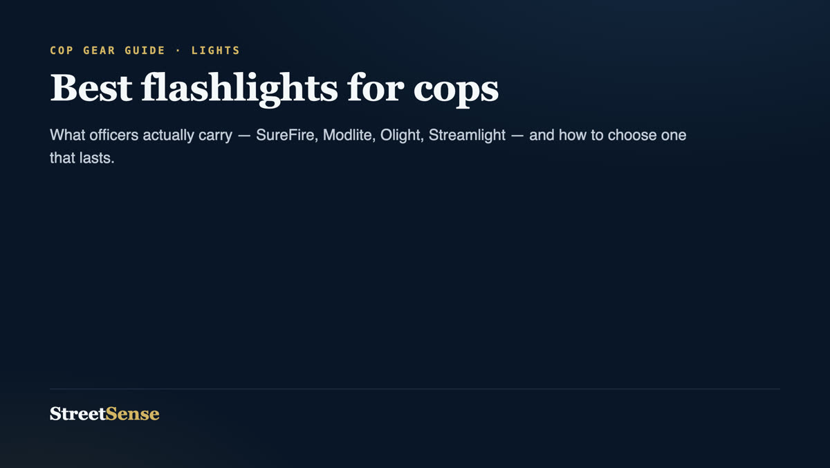 Best flashlights for cops 2026 - SureFire, Modlite, Olight, Streamlight